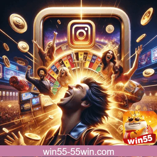 Banner promovendo todos os jogos disponíveis na Win55